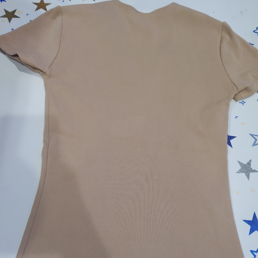 Vintage vneck bodycon top - Picture 4 of 4